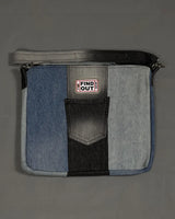 TLD Three Tone Denim Laptop Bag For Daily Travel Use