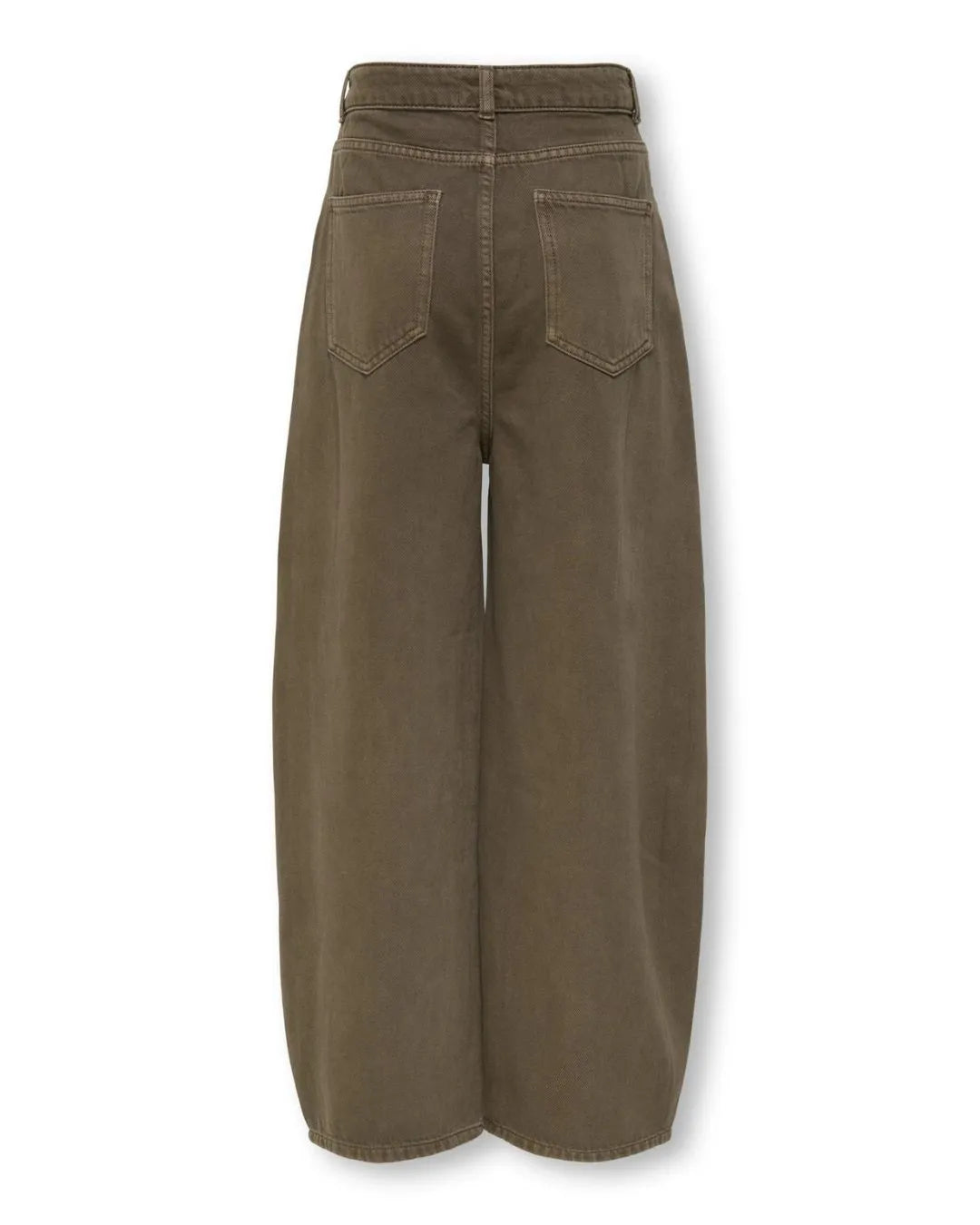 Barrel High Waist Baggy Skater Fit Jeans Light Brown