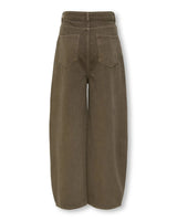 Barrel High Waist Baggy Skater Fit Jeans Light Brown