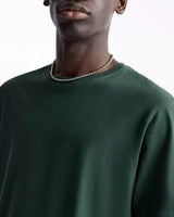Castleton Green Wash Blank Tee Stwd Pull&Bear Down Shoulder