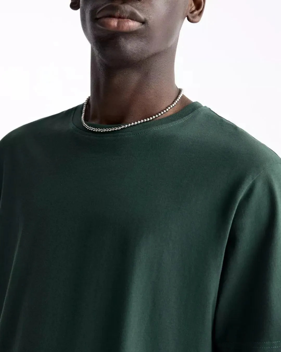 Castleton Green Wash Blank Tee Stwd Pull&Bear Down Shoulder