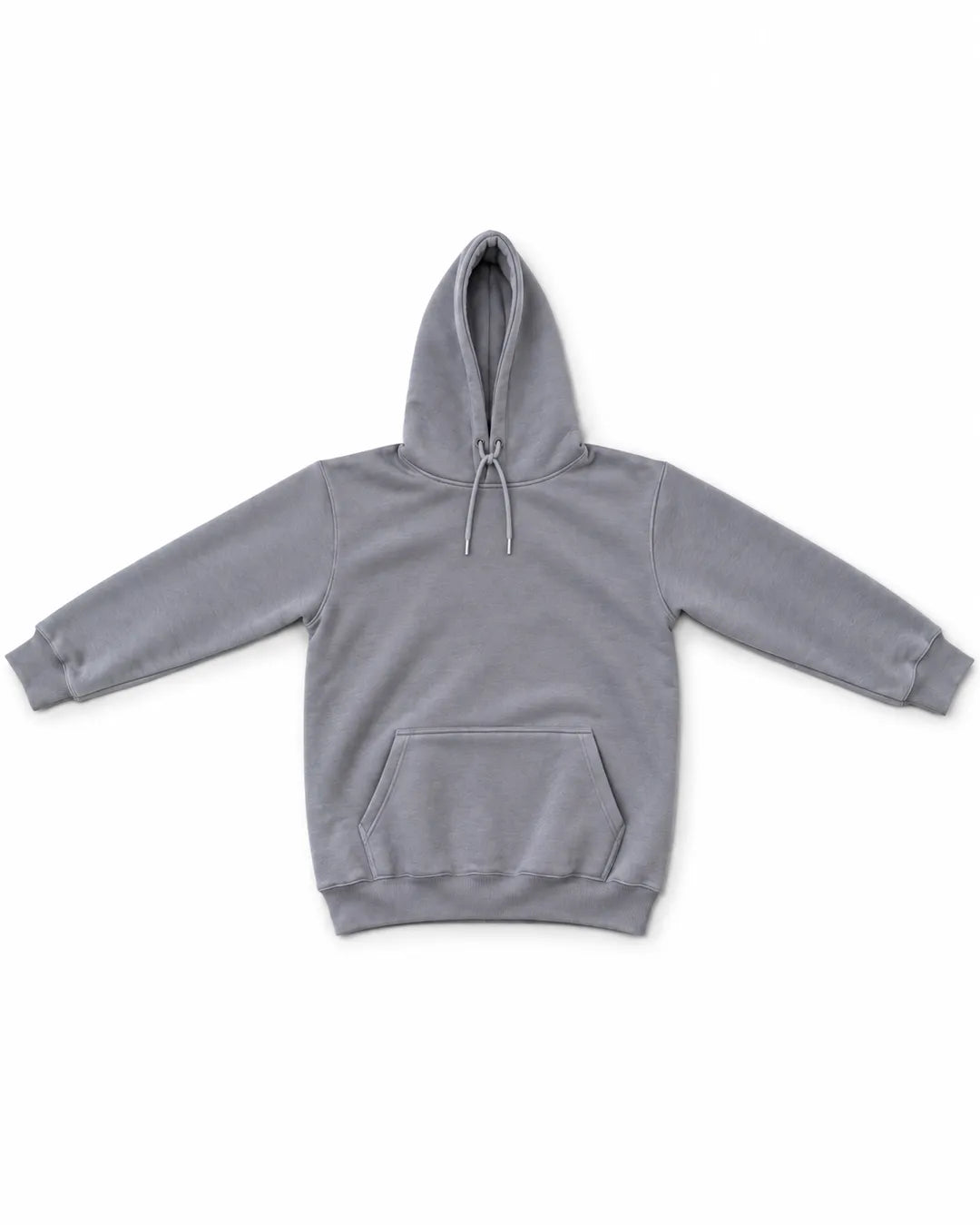 Men Grey Zip-Up Hoodie