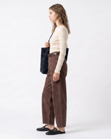 ONLY Dark Brown High-Waisted Barrel Jeans