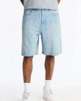 Novamen Men's Swervin Distressed Denim Short