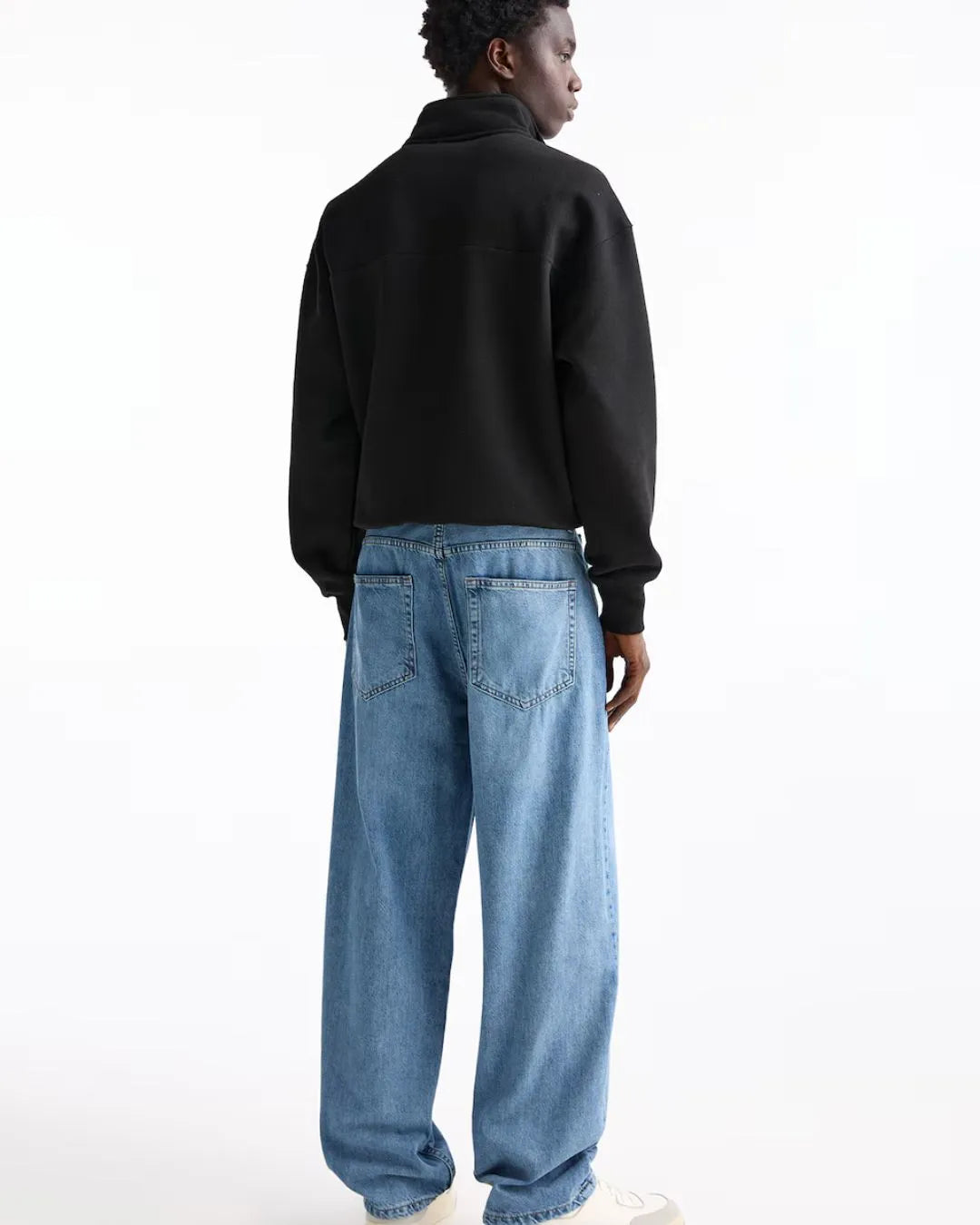 Unisex Pull&Bear Baggy Fit Denim Blue jeans