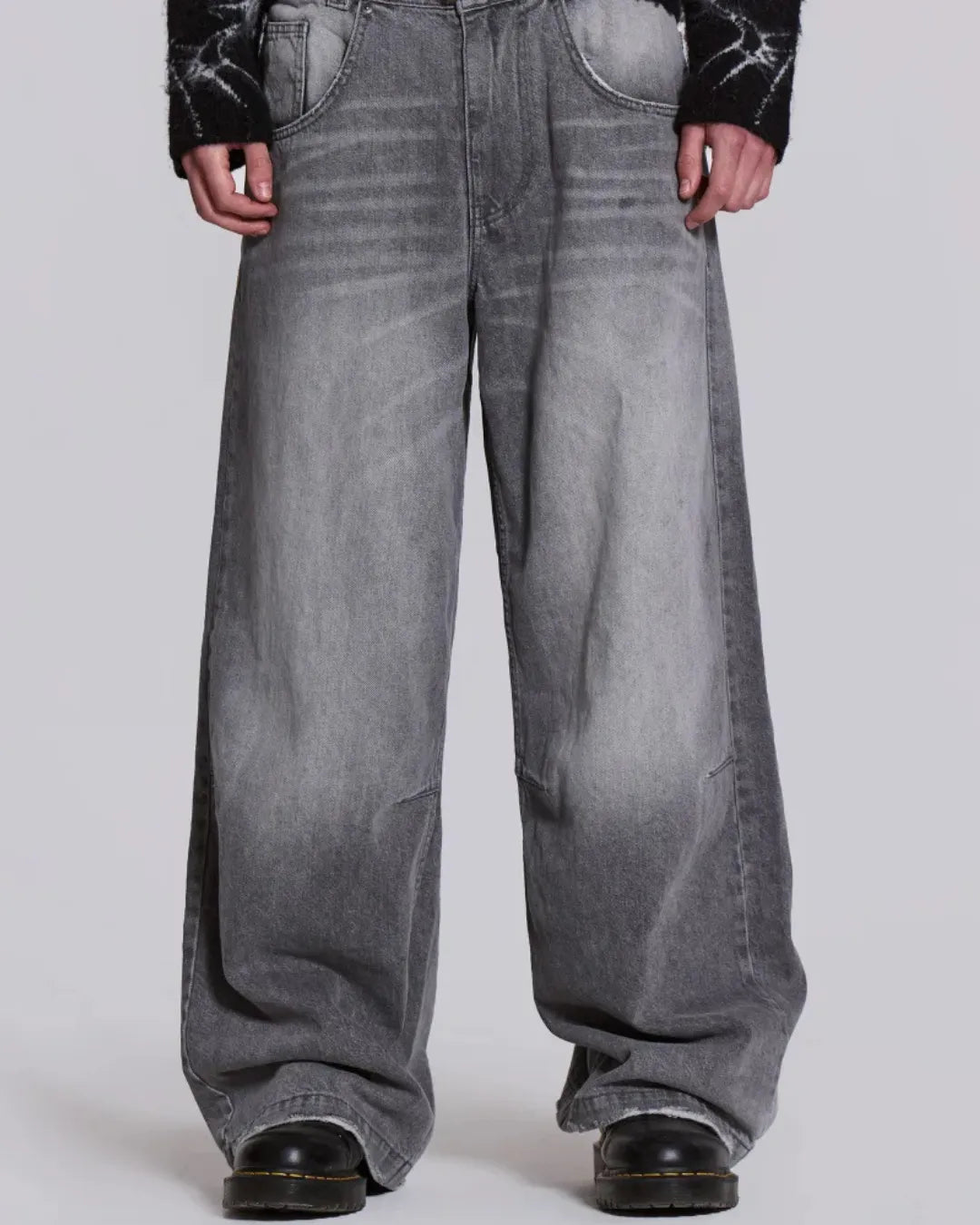Pull&Bear Unisex Baggy Fit Jeans Faded Grey