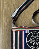 Reclaimed Stripe Denim Crossbody Bag by TLD