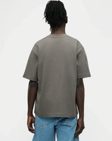Dark Taupe Grey Wash Blank Tee STWD Pull&Bear Down Shoulder