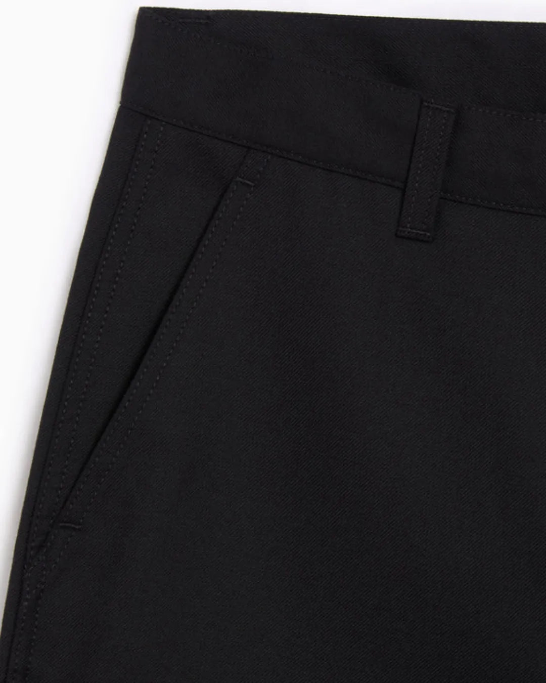 Unisex Relaxed Loose Fit Cross Pocket Jeans Jet Black