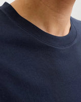 Jack & Jones Navy Blue Down Shoulder Fit T Shirt
