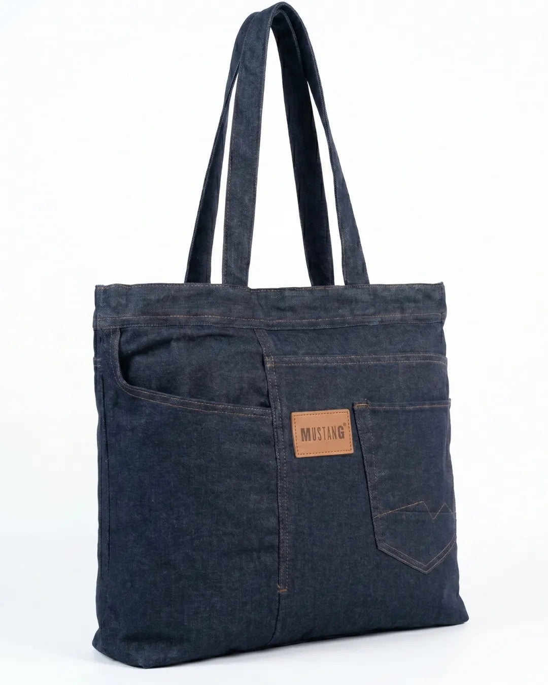 Casual Denim Tote Bag for Women & Men | Stylish Jeans Shoulder Bag