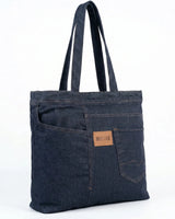 Casual Denim Tote Bag for Women & Men | Stylish Jeans Shoulder Bag