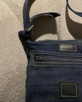 Lost Revival Indigo Patch Denim Crossbody Bag