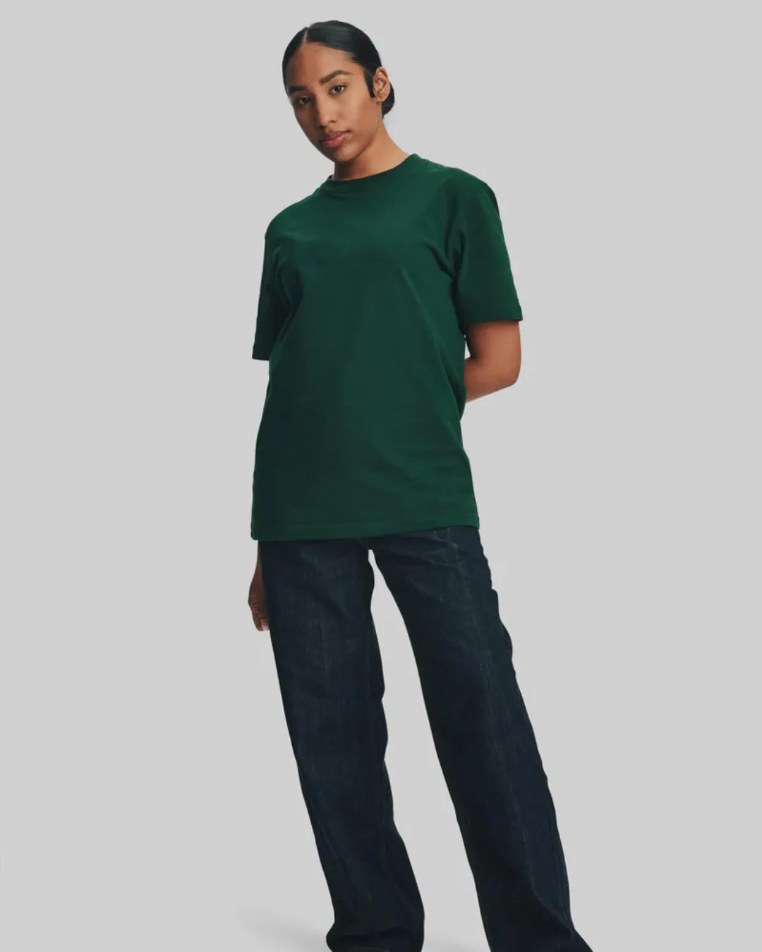 Classic Green Crew Neck T Shirt Stwd Regular Fit