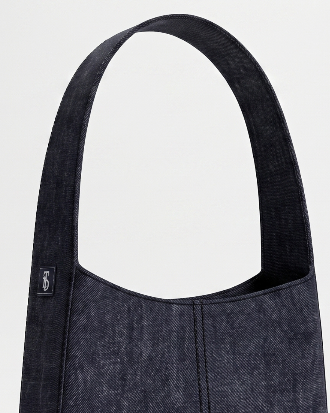 TLD Aesthetic Upcycled Raw Denim Hobo Bag for Women