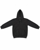 Men Black Zip-Up Hoodie