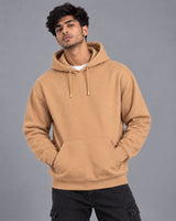 Men Camel Pullover Hoodie