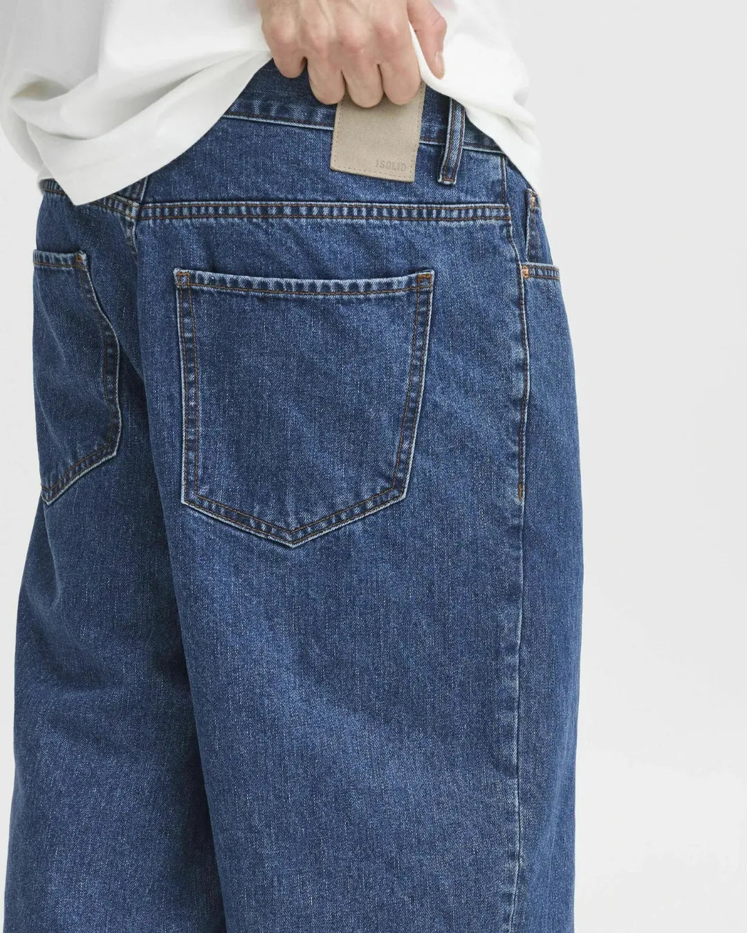 SOLID Men's Baggy Fit Denim Jorts