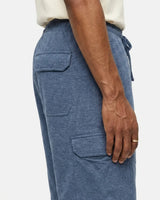 Men's Cotton Jersey Slate Blue Cargo Shorts