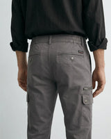 Men’s Straight Fit Cargo Pants - Charcoal Grey