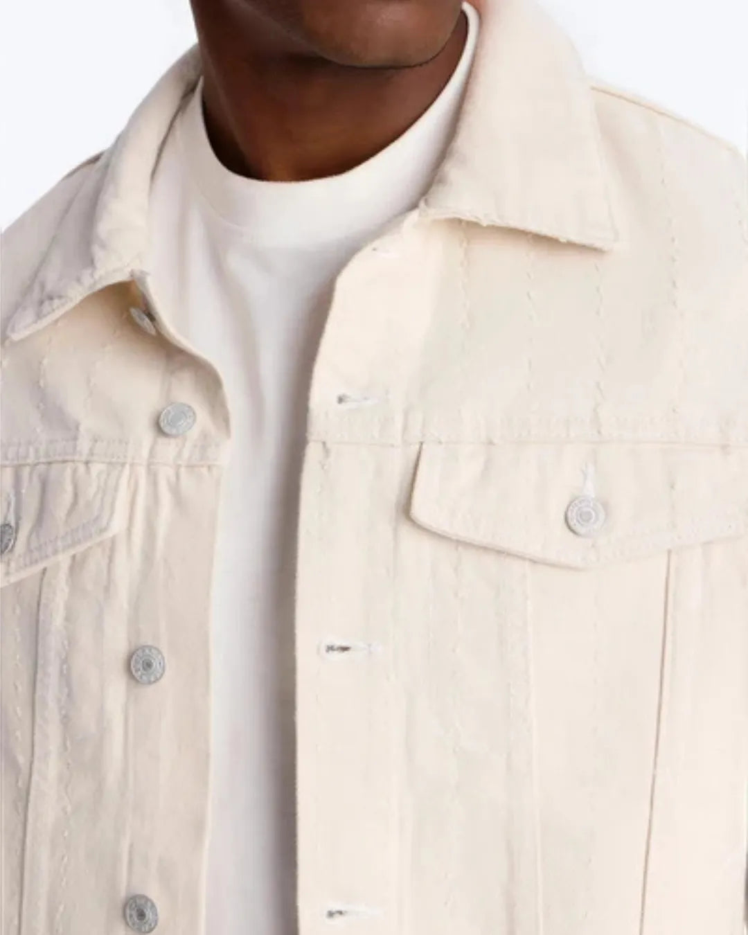 Novamen Men's Cropped Feeling Edgy Denim Jacket