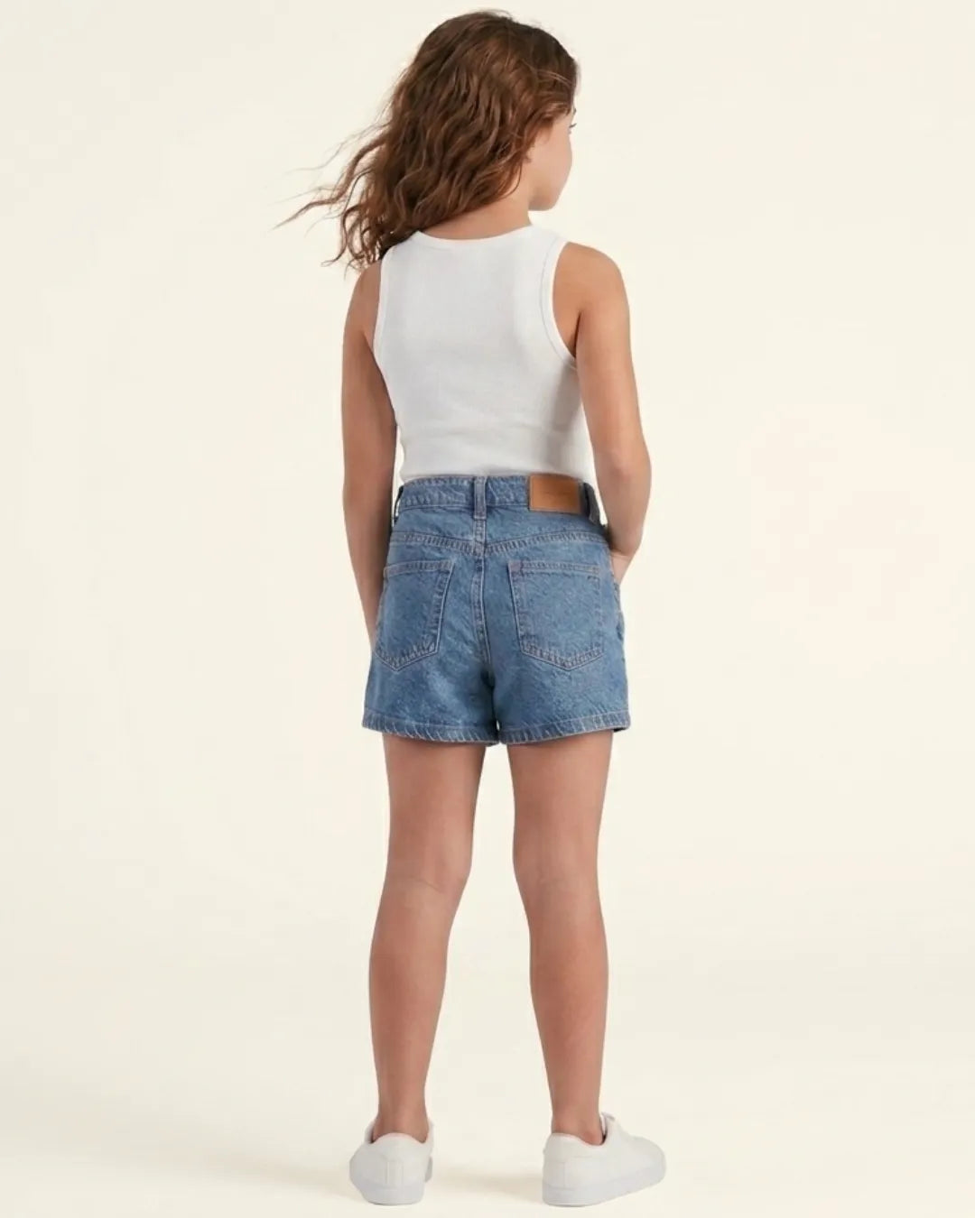 Only Girls Rhinestone Embellished Denim Skirt