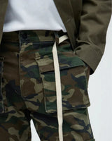 Novamen Men's  Slim Straight Streetwear Cargo Pants
