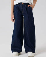 Name It Girls Dark Blue Wide Leg Jeans