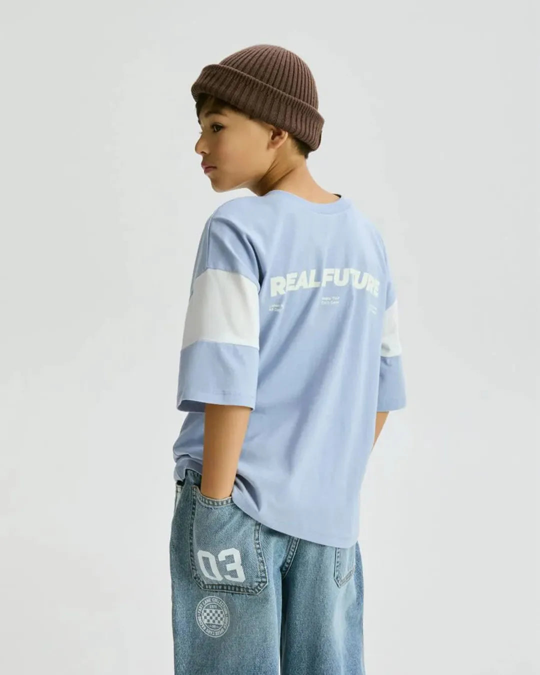 Reserved Boys Light Blue Baggy Fit Jeans