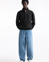 Unisex Pull&Bear Baggy Fit Denim Blue jeans