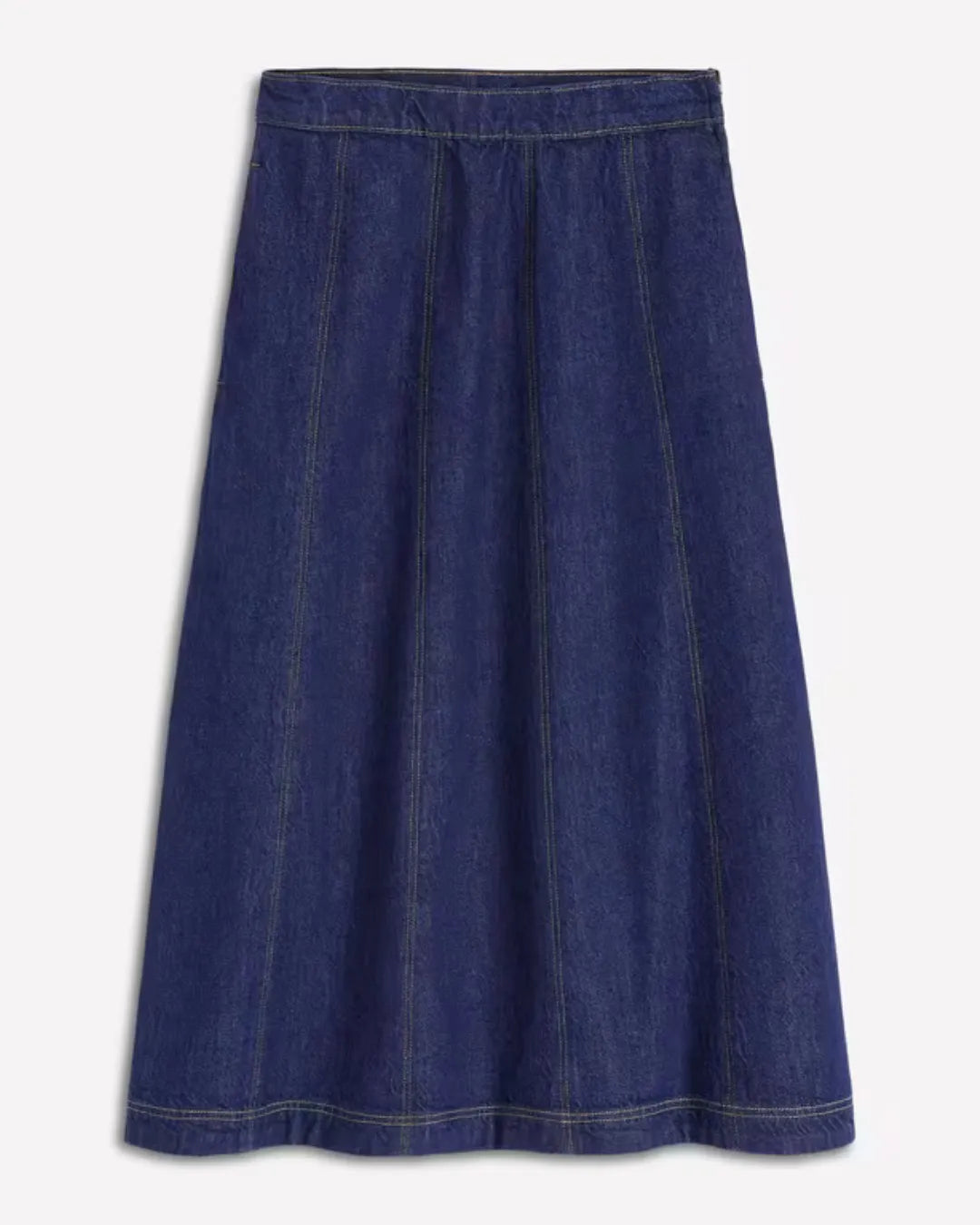 Deep Indigo A Line Denim Maxi Skirt for Women
