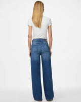 Pieces Wide Leg Medium Blue Jeans