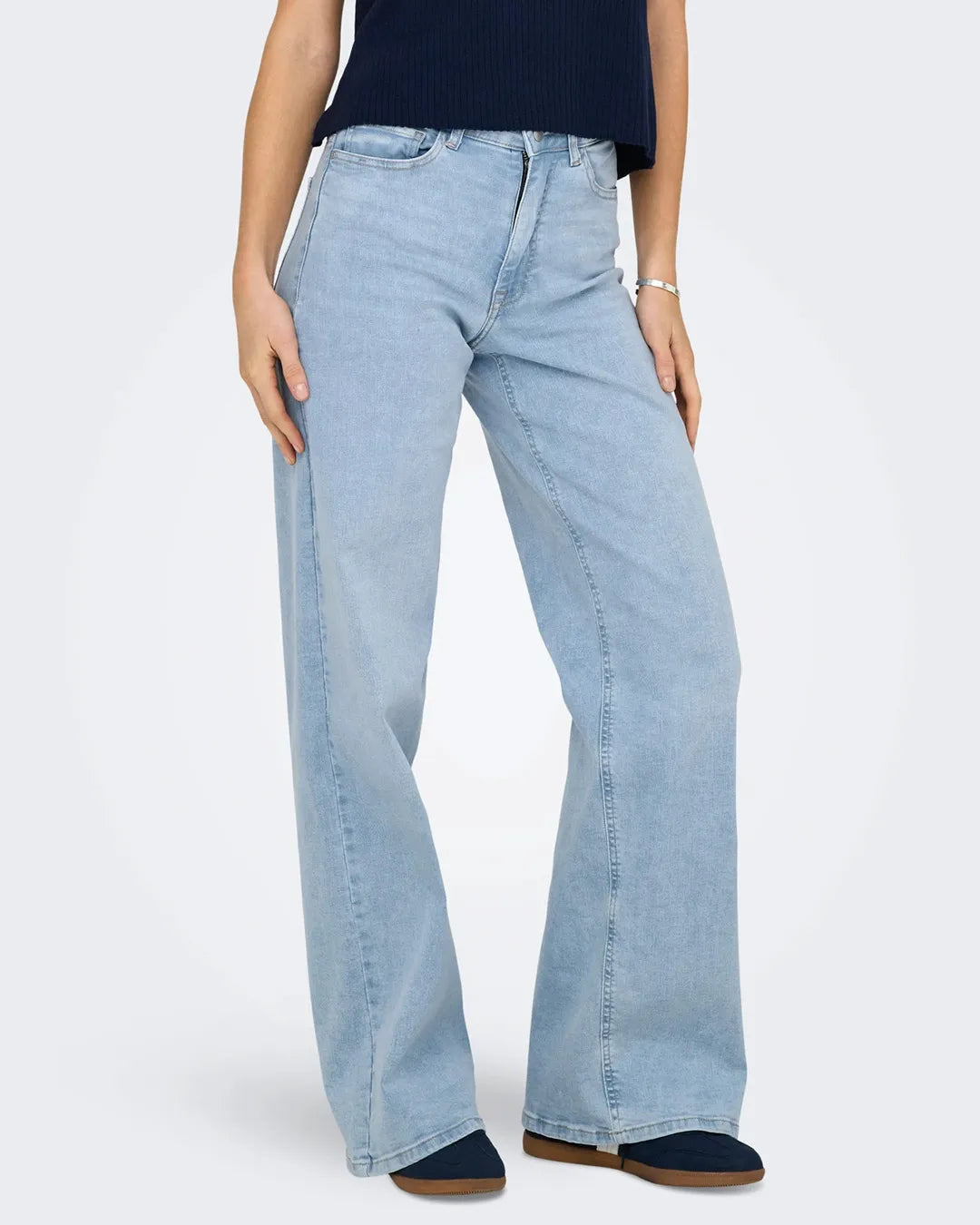 JDY Wide Leg Jeans Bleach Wash