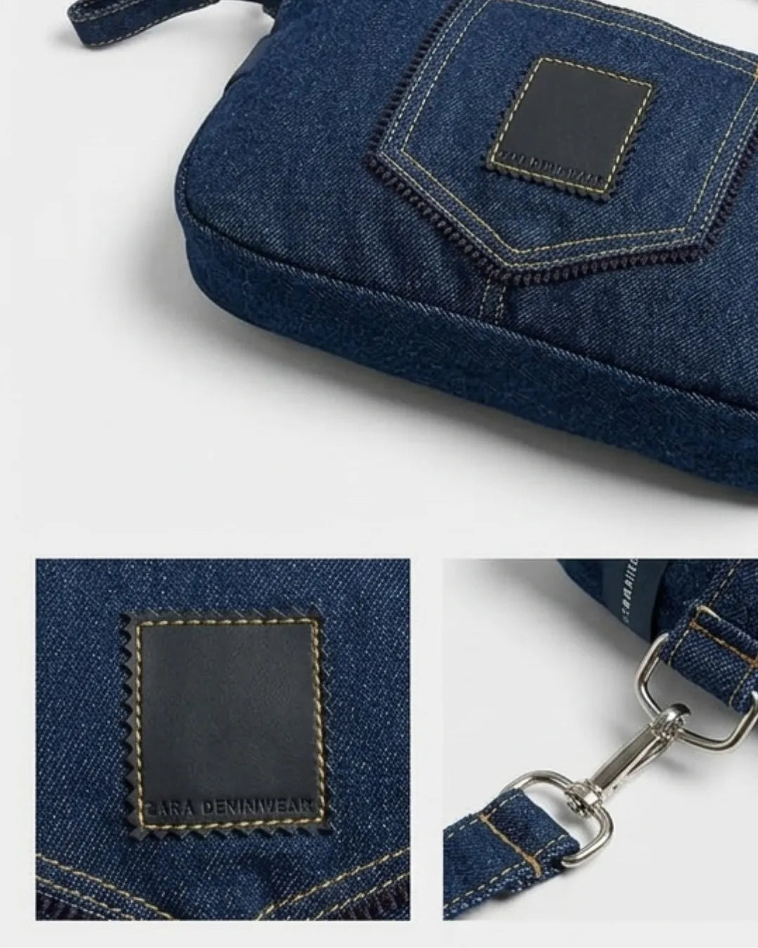 The Raw Utility Bag – Upcycled Denim Sling