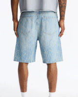 Novamen Men's Swervin Distressed Denim Short