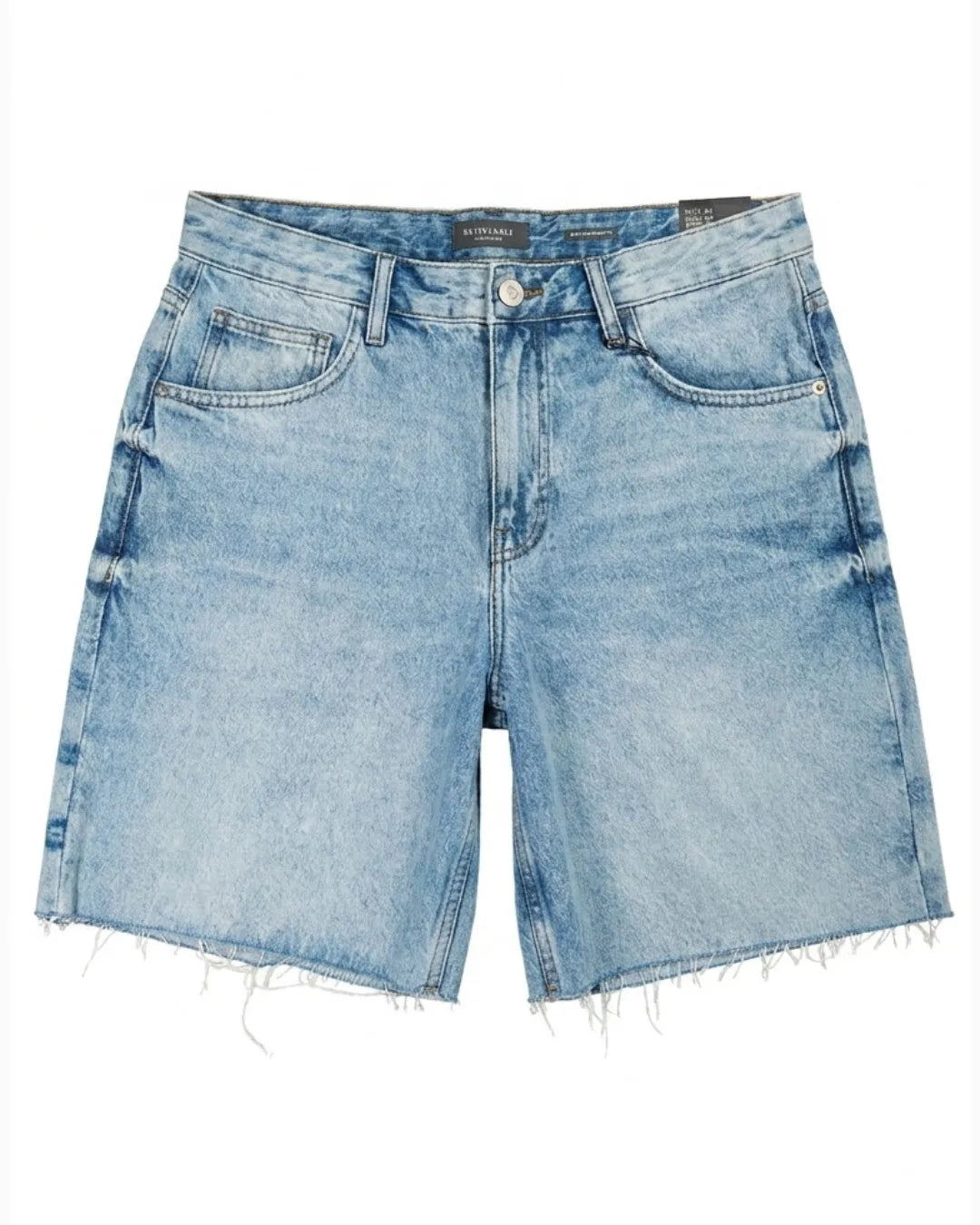 Estivaneli Men's Light Wash Denim Shorts