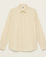 Zara Men's Textured Vertical Stripe Full Sleeve Shirt