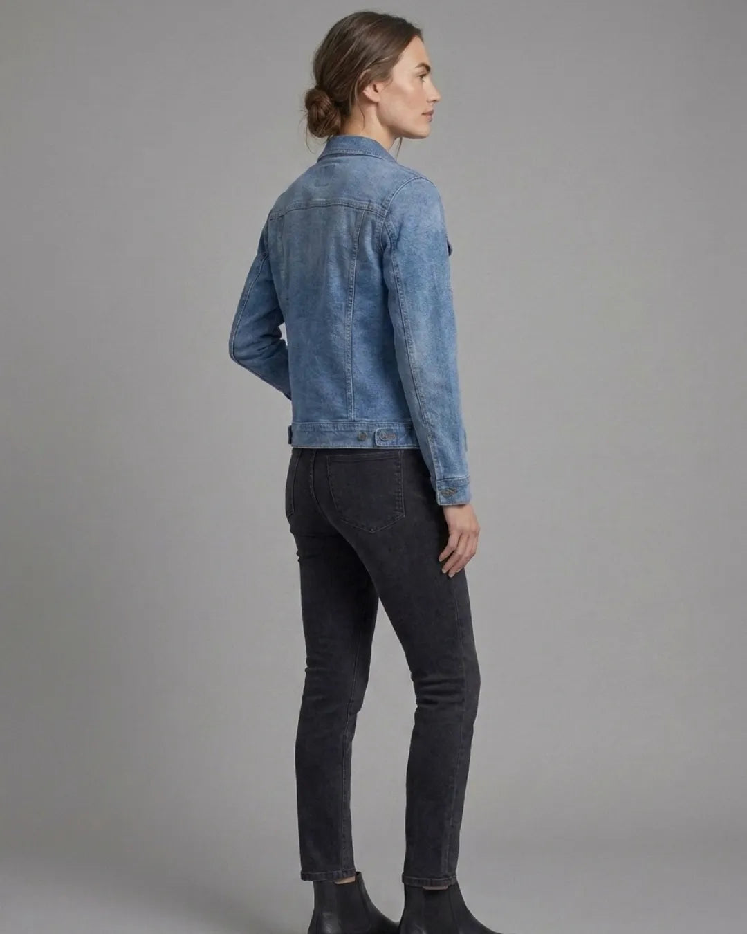 Lands' End Women's Classic Blue Denim Jacket