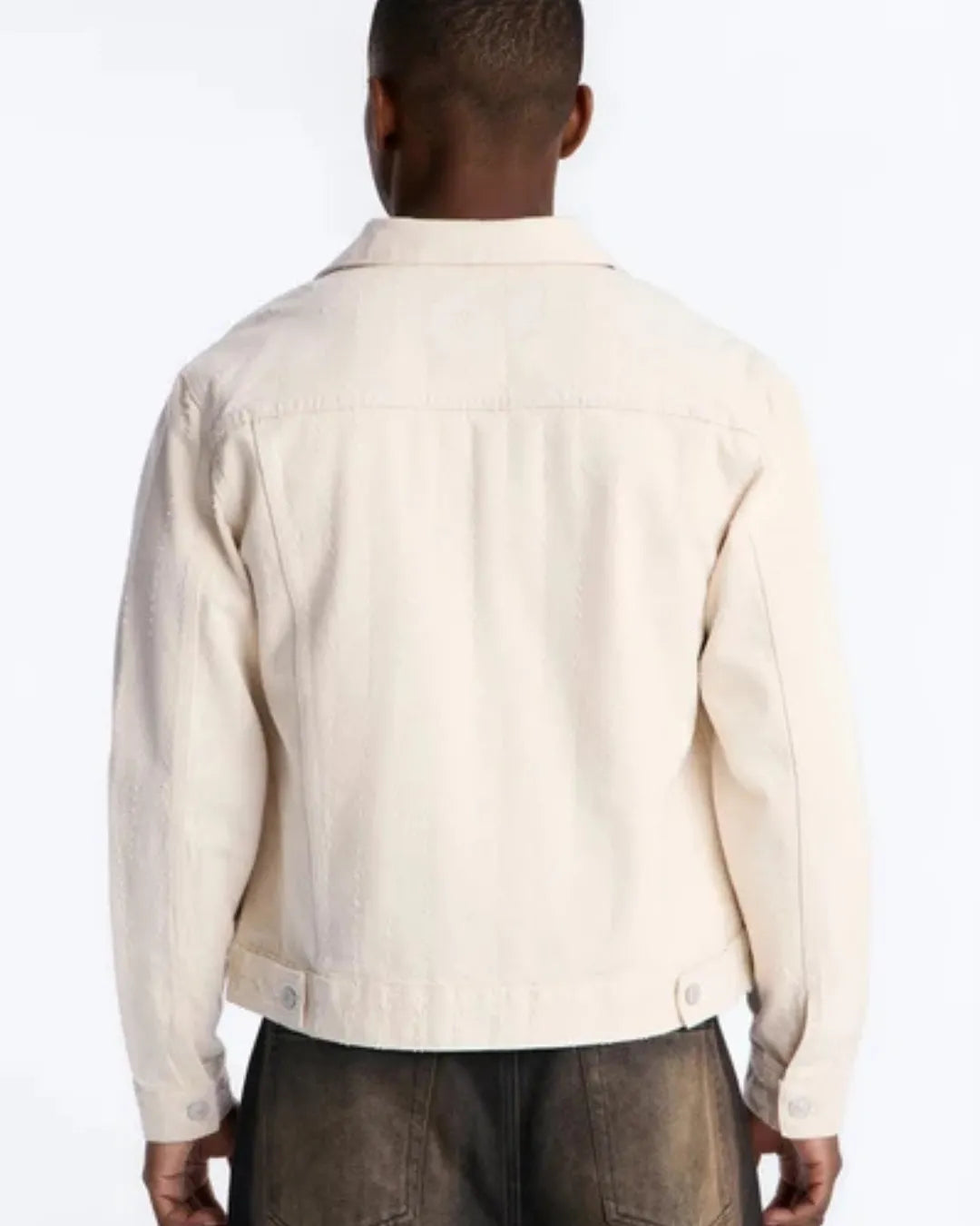 Novamen Men's Cropped Feeling Edgy Denim Jacket