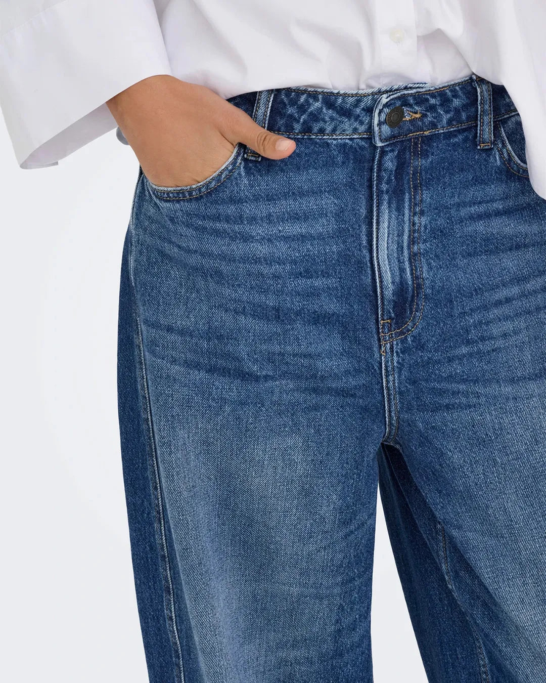 JDY Barrel Fit Jeans Medium Blue