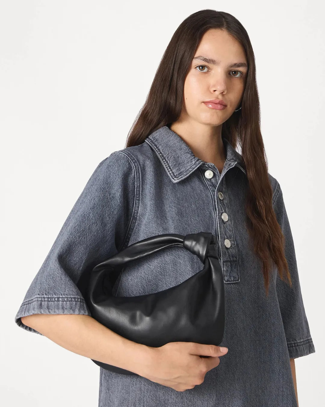 Urban Ash Denim Mini Dress Modern Casual Summer Outfit for Women