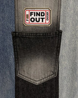 TLD Three Tone Denim Laptop Bag For Daily Travel Use
