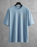 Jack&Jones Ice Blue Oversized Drop Shoulder Graphic Tee