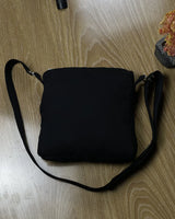 Upcycled Black Denim Crossbody Bag Recycled Jeans By TLD