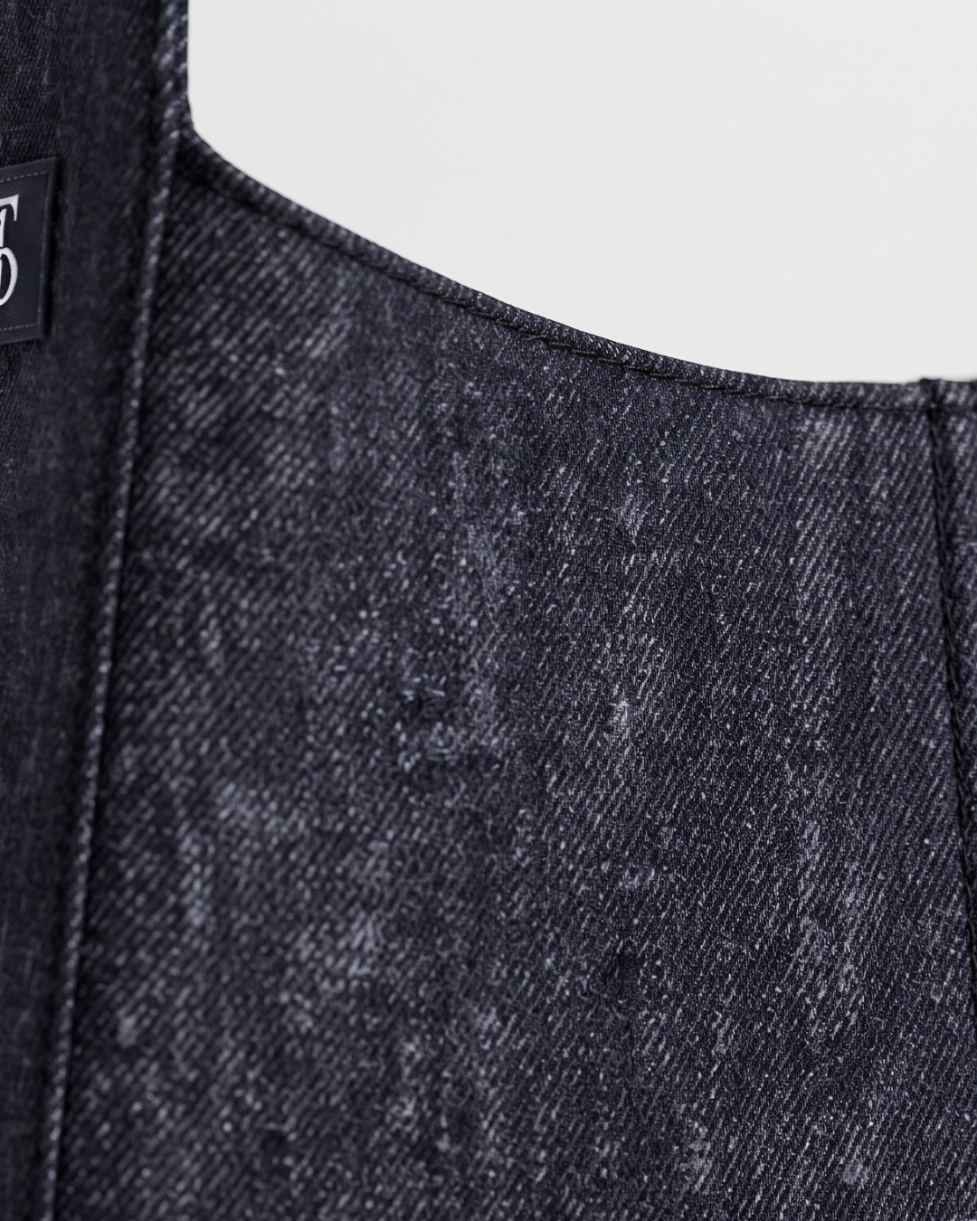 TLD Aesthetic Upcycled Raw Denim Hobo Bag for Women