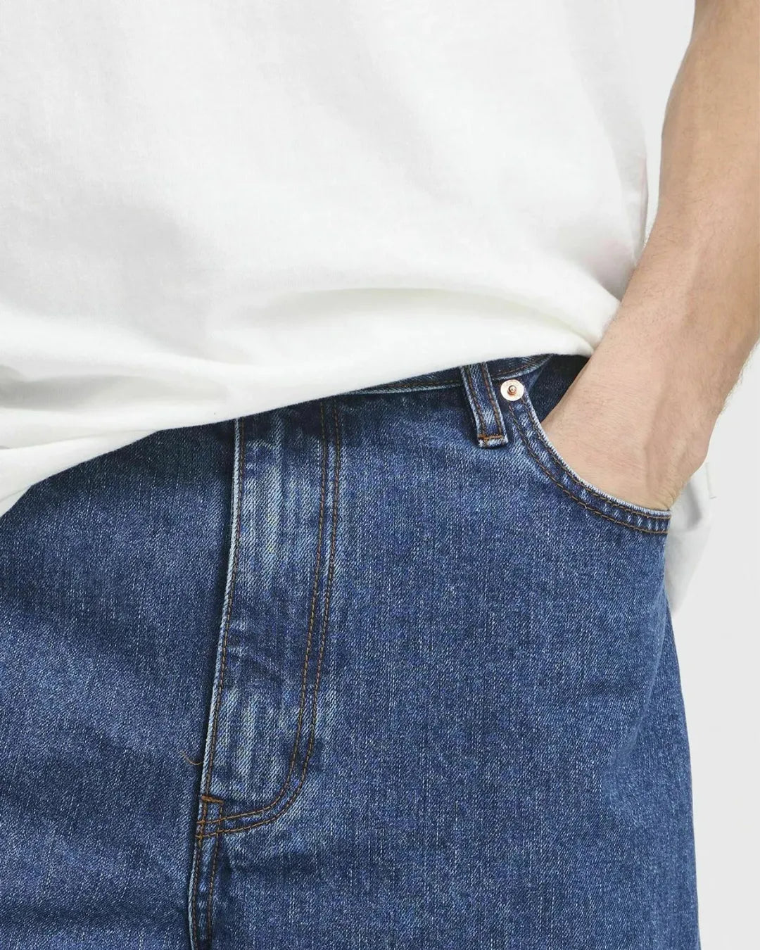 SOLID Men's Baggy Fit Denim Jorts