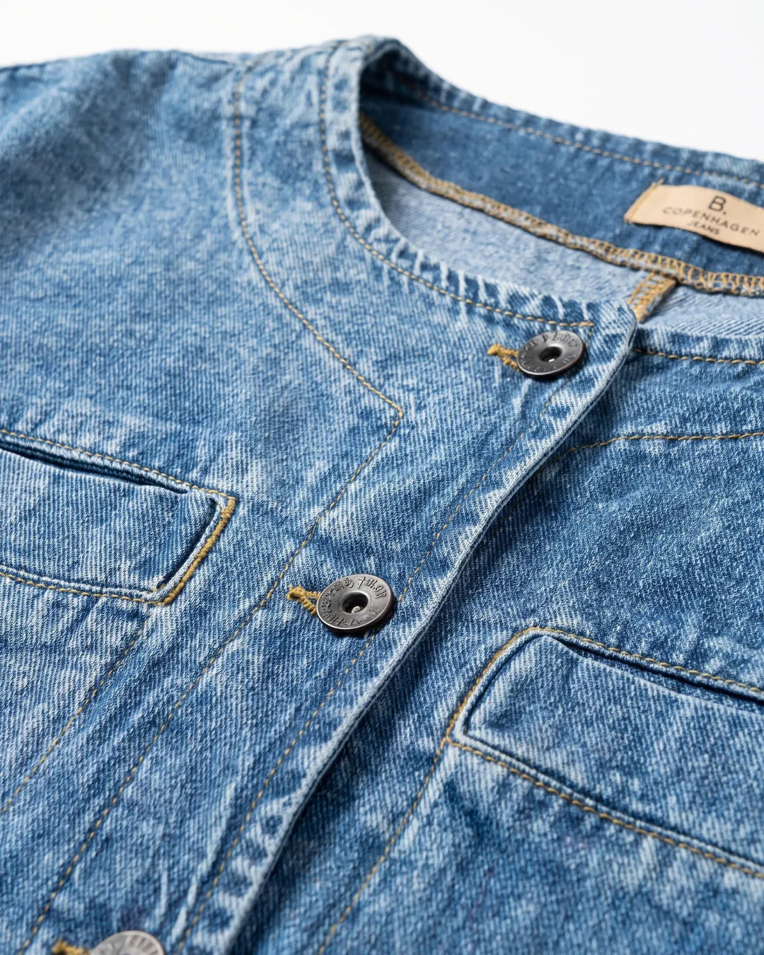 Women’s Blue Boxy Fit Long Sleeve Denim Shirt