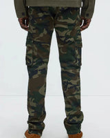 Novamen Men's  Slim Straight Streetwear Cargo Pants