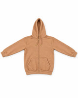 Men Camel Zip-Up Hoodie