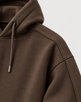 Chocolate Brown Panel Hoodie